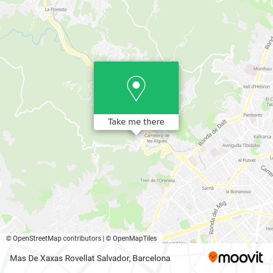 Mas De Xaxas Rovellat Salvador map