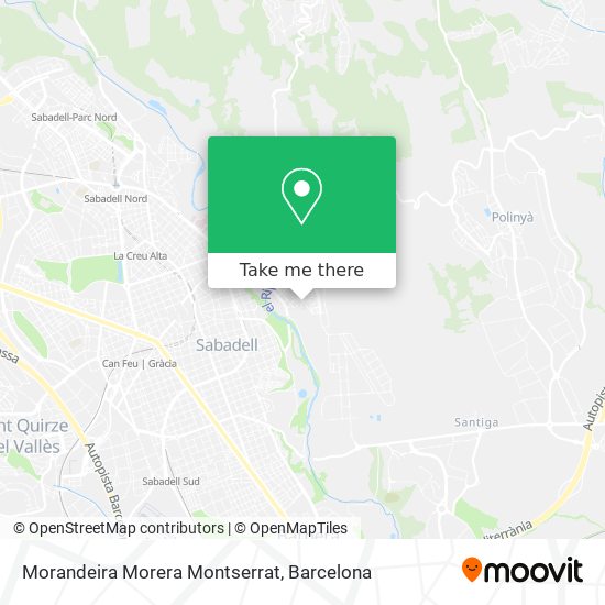 mapa Morandeira Morera Montserrat