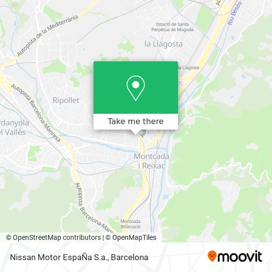 Nissan Motor EspaÑa S.a. map