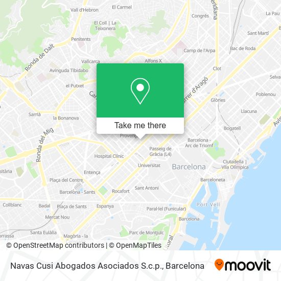 mapa Navas Cusi Abogados Asociados S.c.p.