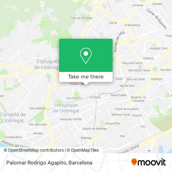 Palomar Rodrigo Agapito map