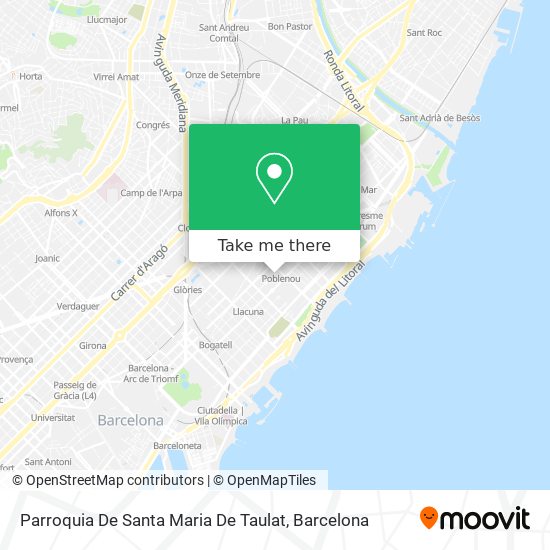 mapa Parroquia De Santa Maria De Taulat