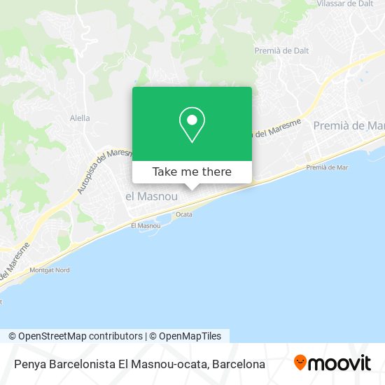 Penya Barcelonista El Masnou-ocata map