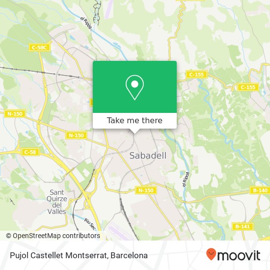 mapa Pujol Castellet Montserrat