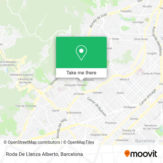 Roda De Llanza Alberto map