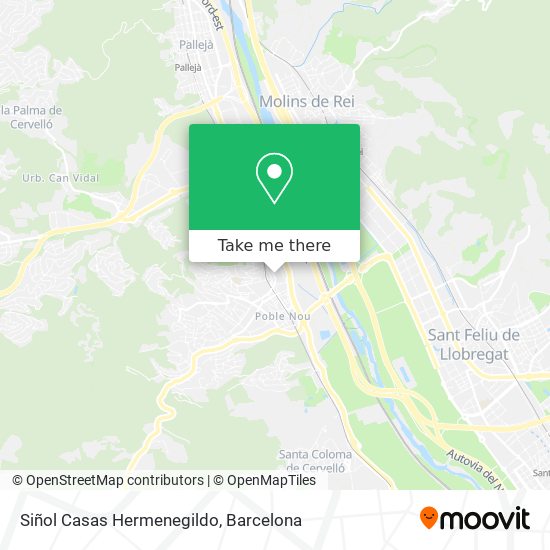 Siñol Casas Hermenegildo map
