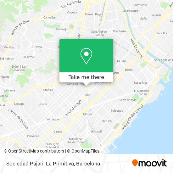 Sociedad Pajaril La Primitiva map