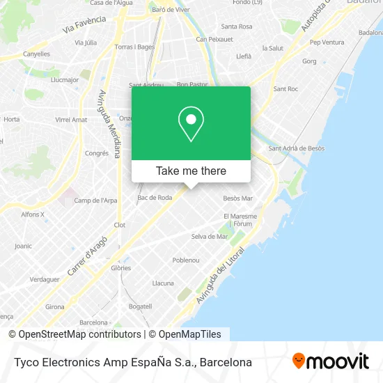 Tyco Electronics Amp EspaÑa S.a. map