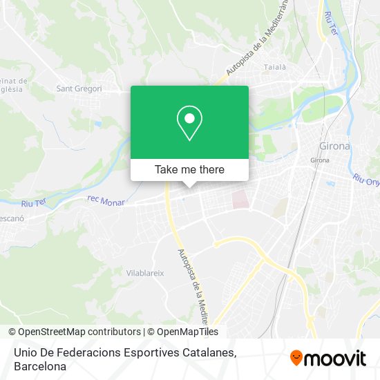 Unio De Federacions Esportives Catalanes map