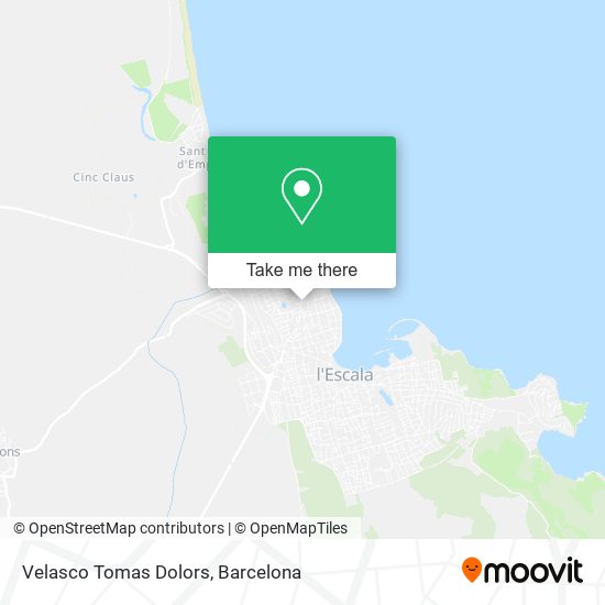 Velasco Tomas Dolors map