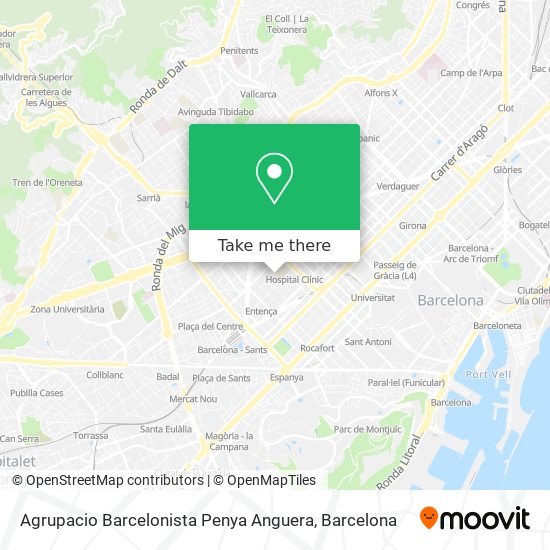 Agrupacio Barcelonista Penya Anguera map