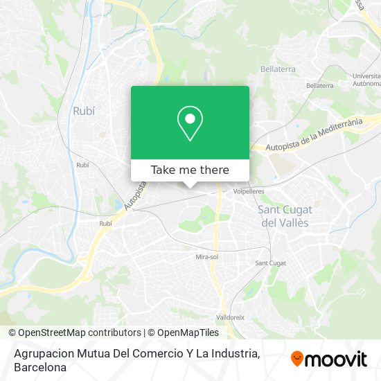 Agrupacion Mutua Del Comercio Y La Industria map