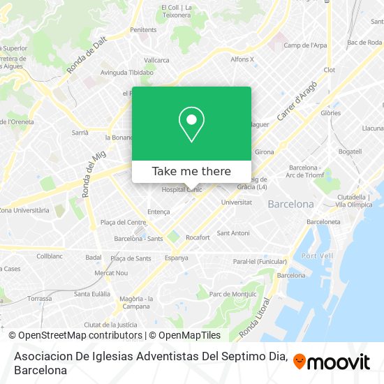 Asociacion De Iglesias Adventistas Del Septimo Dia map