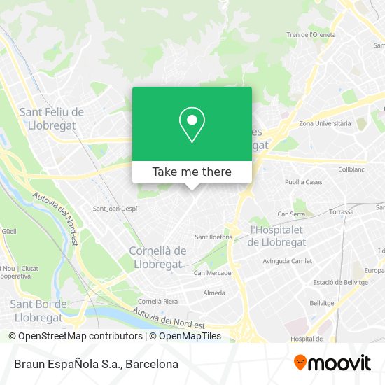 Braun EspaÑola S.a. map