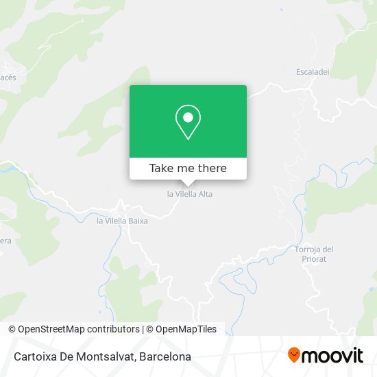 Cartoixa De Montsalvat map
