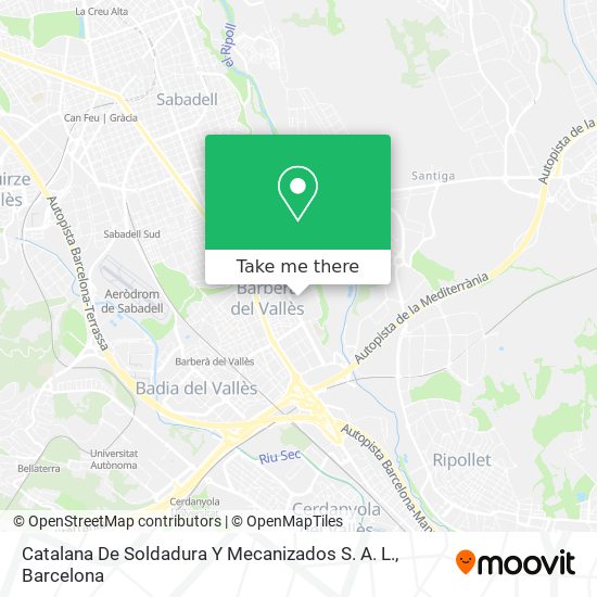 Catalana De Soldadura Y Mecanizados S. A. L. map