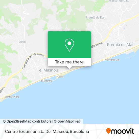 Centre Excursionista Del Masnou map