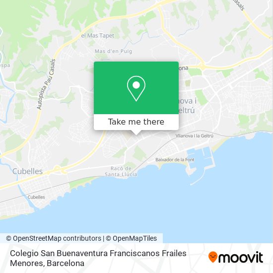 Colegio San Buenaventura Franciscanos Frailes Menores map