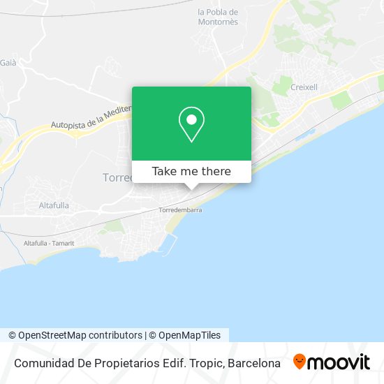 Comunidad De Propietarios Edif. Tropic map