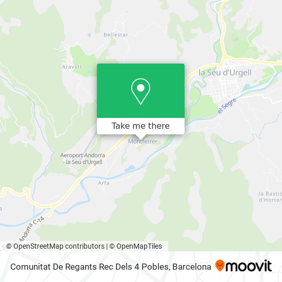 Comunitat De Regants Rec Dels 4 Pobles map