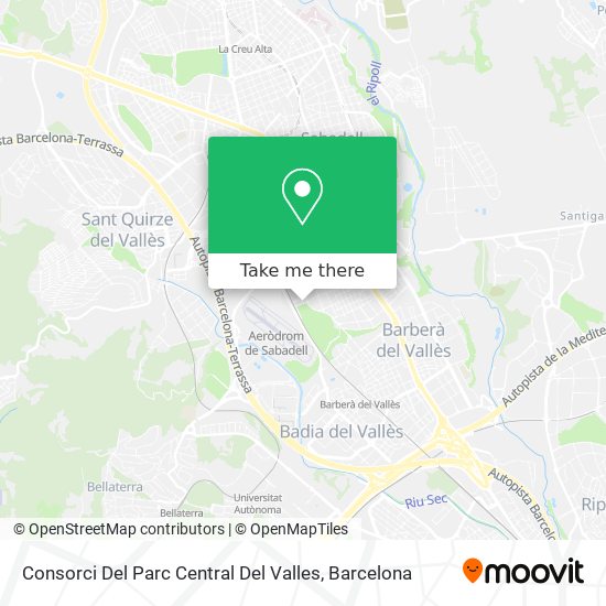 Consorci Del Parc Central Del Valles map