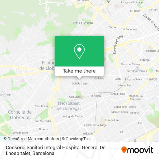 Consorci Sanitari Integral Hospital General De L'hospitalet map