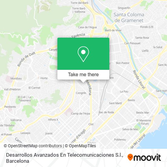 Desarrollos Avanzados En Telecomunicaciones S.l. map