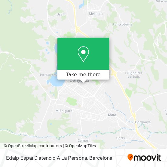 Edalp Espai D'atencio A La Persona map