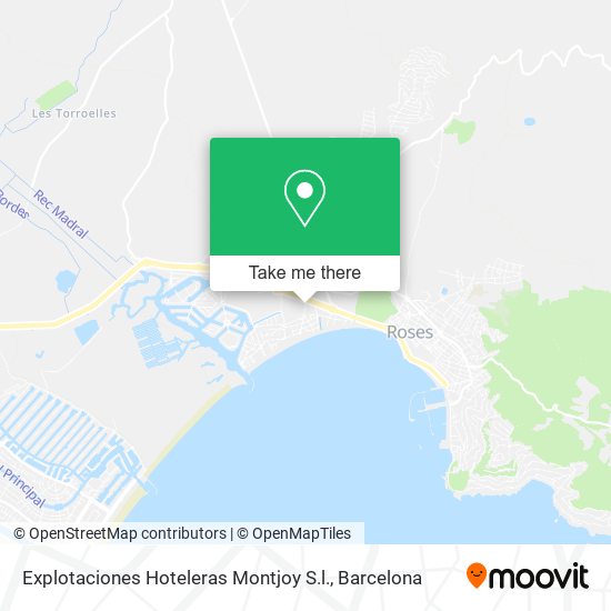 Explotaciones Hoteleras Montjoy S.l. map