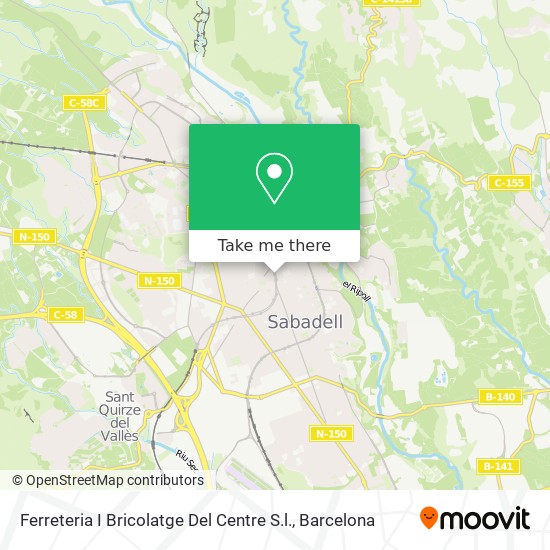 Ferreteria I Bricolatge Del Centre S.l. map