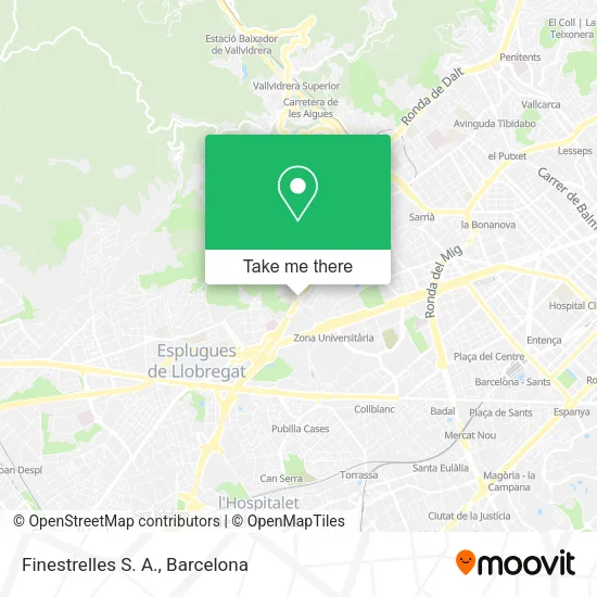 Finestrelles S. A. map