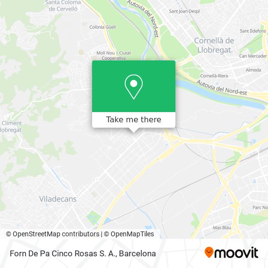 Forn De Pa Cinco Rosas S. A. map