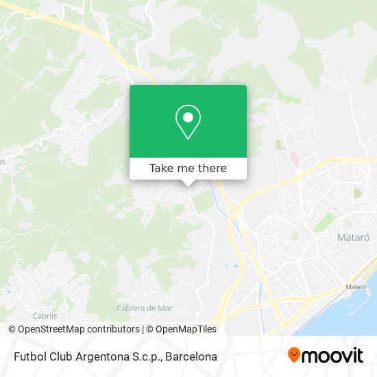 Futbol Club Argentona S.c.p. map