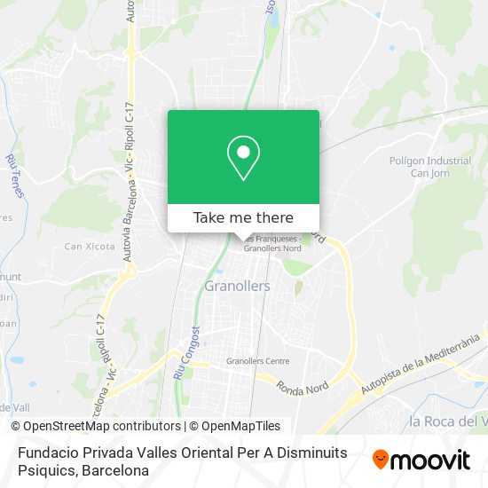 Fundacio Privada Valles Oriental Per A Disminuits Psiquics map