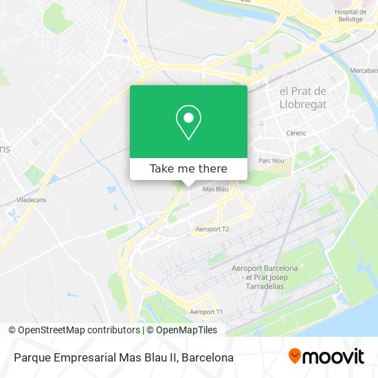 Parque Empresarial Mas Blau II map