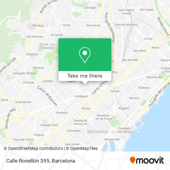 Calle Rosellón 395 map
