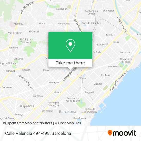 Calle València 494-498 map