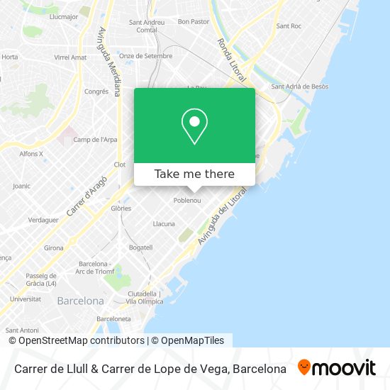 Carrer de Llull & Carrer de Lope de Vega map