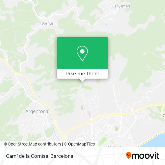 mapa Camí de la Cornisa