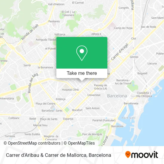 Carrer d'Aribau & Carrer de Mallorca map
