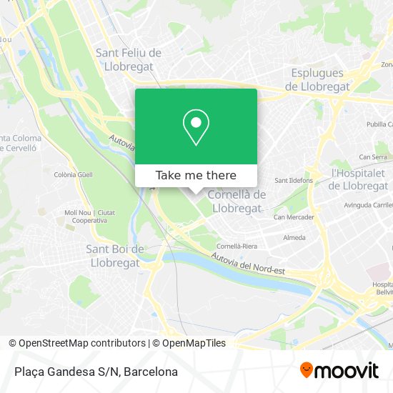 Plaça Gandesa S/N map