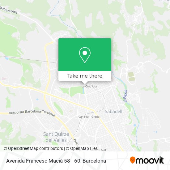 Avenida Francesc Maciá 58 - 60 map