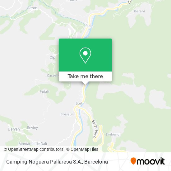 Camping Noguera Pallaresa S.A. map