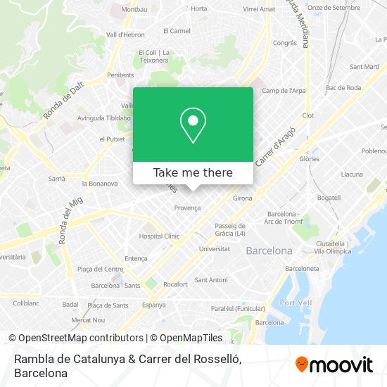 Rambla de Catalunya & Carrer del Rosselló map