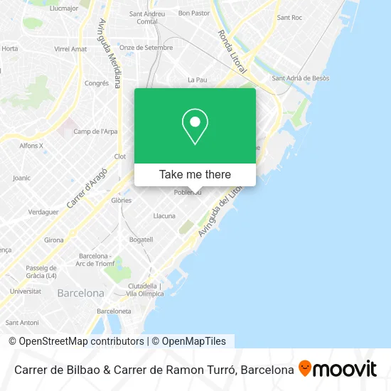 Carrer de Bilbao & Carrer de Ramon Turró map