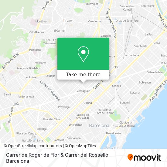 Carrer de Roger de Flor & Carrer del Rosselló map