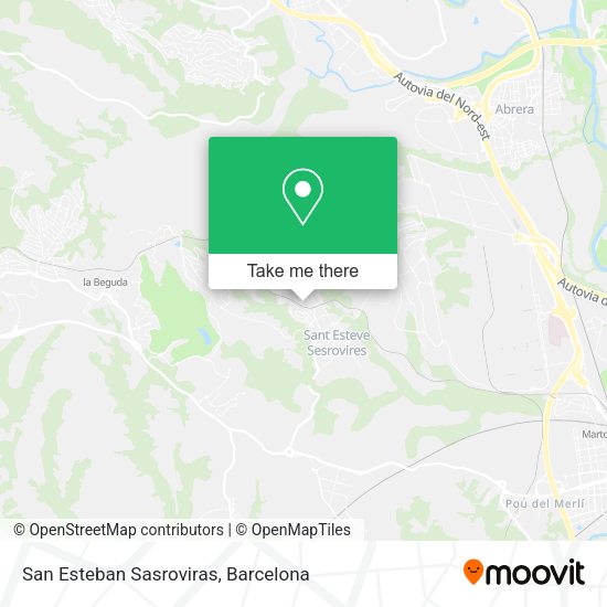 San Esteban Sasroviras map