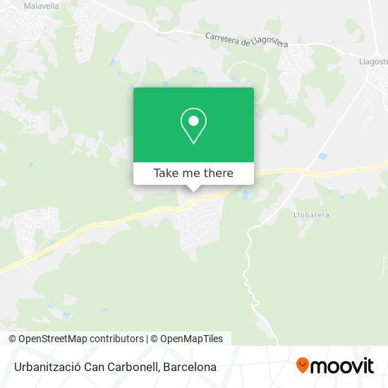 Urbanització Can Carbonell map