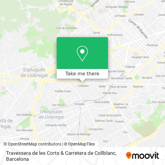 Travessera de les Corts & Carretera de Collblanc map