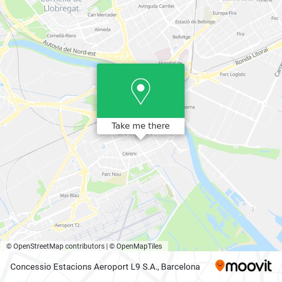 Concessio Estacions Aeroport L9 S.A. map